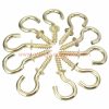 Factory Customized 1 1/4'' Copper Plated Gold Color Metal Mug Hook Cup Screw In Hooks