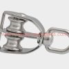 Factory Customized 1/2'' – 2" Stainless Steel 304 Marine Rigging Single Sheave Pulley Block With Swivel Eye