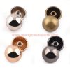 Factory Customized 1/2 Inch Bronze Handbag Feet Mushroom Type Hollow Round Head Stud Metal Screw-back Spike Studs Rivet