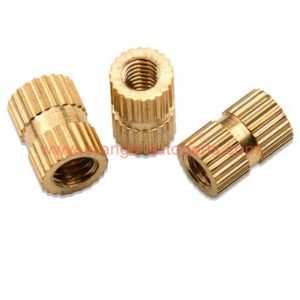 China Manufacturer 1/4-20 Brass Knurled Threaded Insert Nut For Plastics Injection