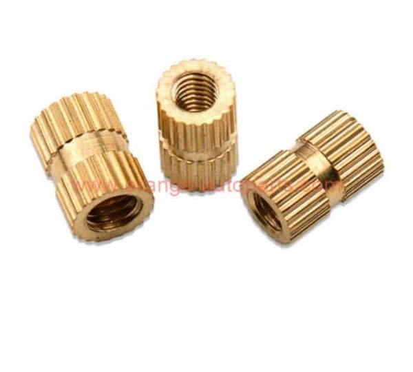 China Manufacturer 1/4-20 Brass Knurled Threaded Insert Nut For Plastics Injection