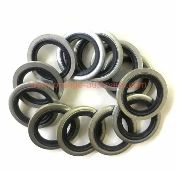 Factory Customized 1/4" 3/8" Rubber To Metal Bonded Seal Washers For Bsp Thread