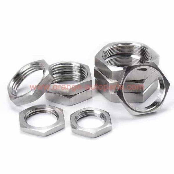 China Supplier 1/8'' – 2'' Din 431 Stainless Steel 304 Connection Pipe Nut Hex Lock Thin Nut