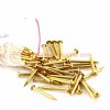 China Supplier 1.2/1.5/2/3mm Pure Brass Round Head Nails