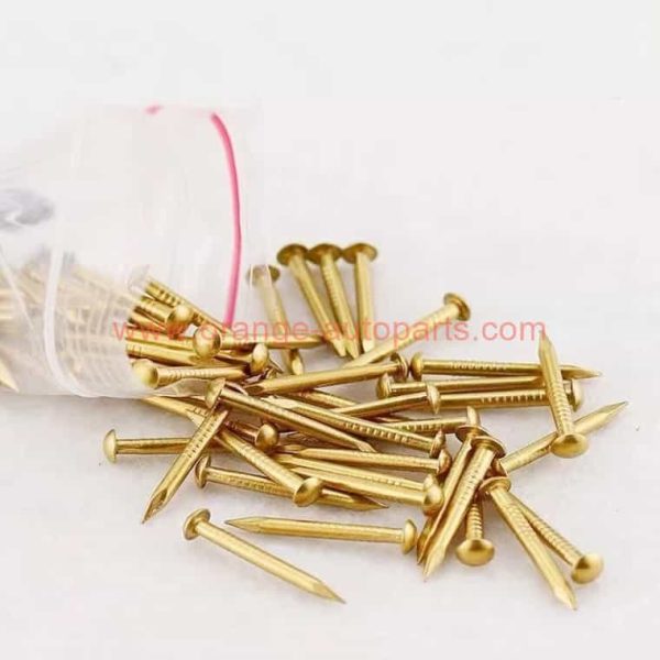 Factory Customized 1.2mm 1.5mm 2.0mm 2.8mm Pure Copper Nail Round Head Brass Nails