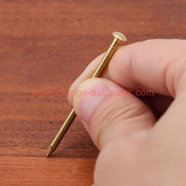 Wholesale Price 1.2mm 1.5mm 2.0mm 3mm Pure Copper Nail Round Head Brass Nails