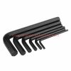 China Manufacturer 1.5mm – 10mm Black L-type Flat Head Hex Keys Allen Wrench