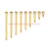 China Supplier 1.5mm*20mm Round Head Brass Nails Wood Furniture Decorative Nails Brass