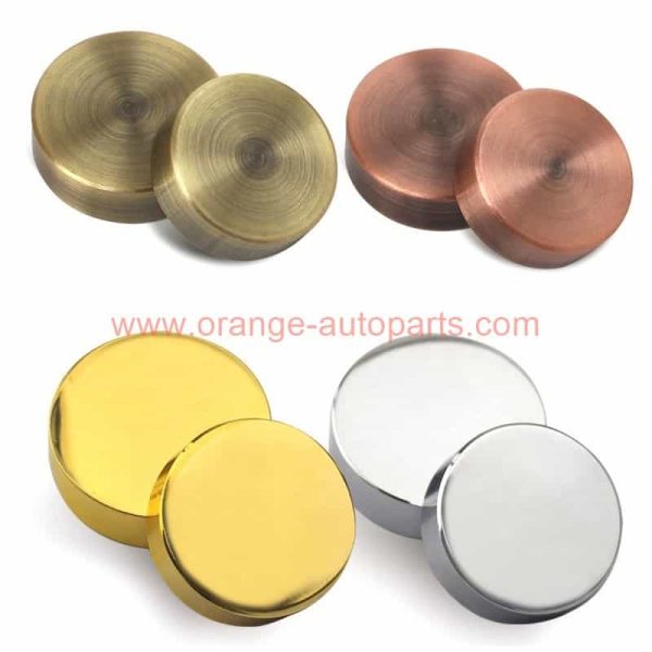 Factory Customized 10/12/14/16/18/20/25mm Brass Brushed Bright Mirror Nails Screw Cap Covers