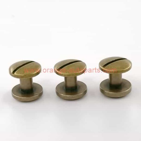 Factory Customized 10*4*4 Bronze Belt Buckle Screws Brass Copper Leather Belt Buckle Chicago Screws