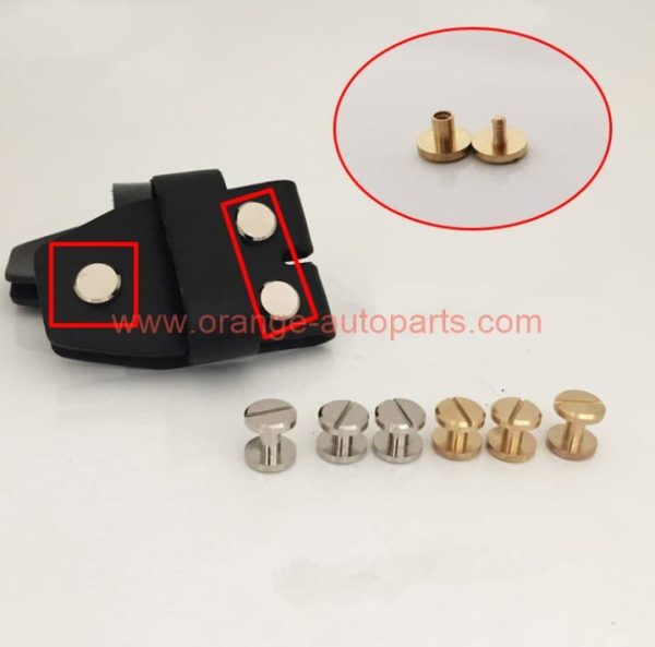 China Manufacturer 10*4*6mm Stainless Steel Brass Garment Accessories Belt Rivet Studs For Leather