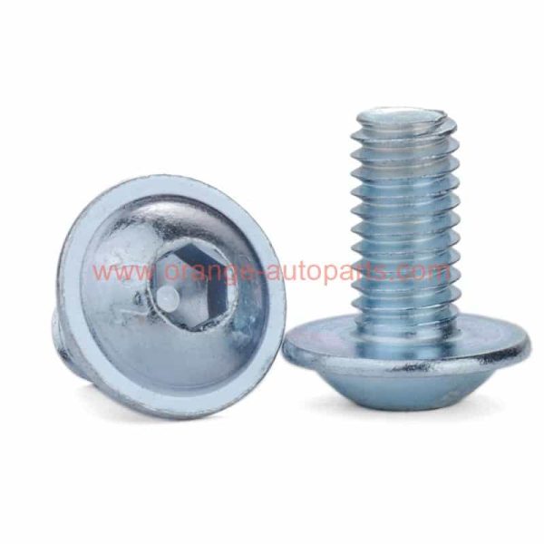 Wholesale Price 10.9 Grade Steel Zinc Plated Iso 7380-2 Hex Socket Button Head Screws With Collar