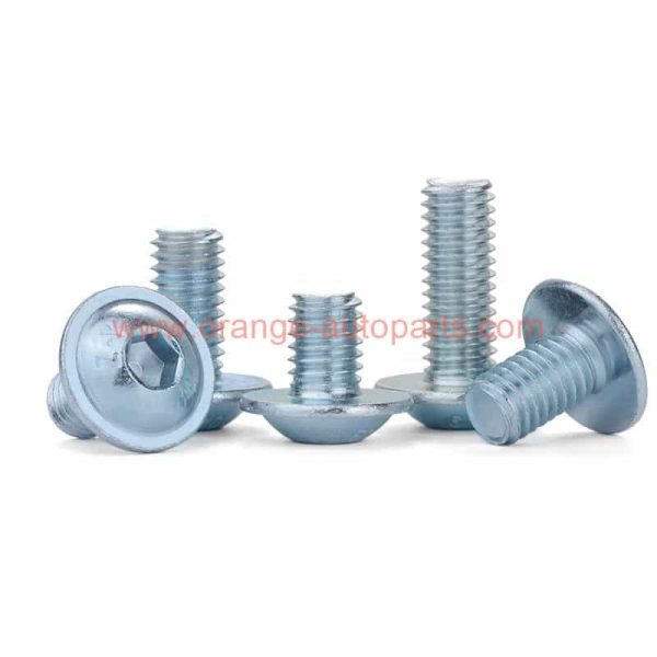 Wholesale Price 10.9 Grade Steel Zinc Plated Iso 7380-2 Hex Socket Button Head Screws With Collar