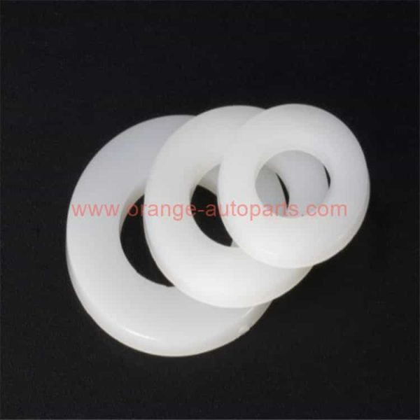 Factory Customized 100pcs White Nylon Washer M2 M2.5 M3 M4 M5 M6 M8 Nylon Washer Plastic Flat Spacer Washer Circular Round Gasket Ring