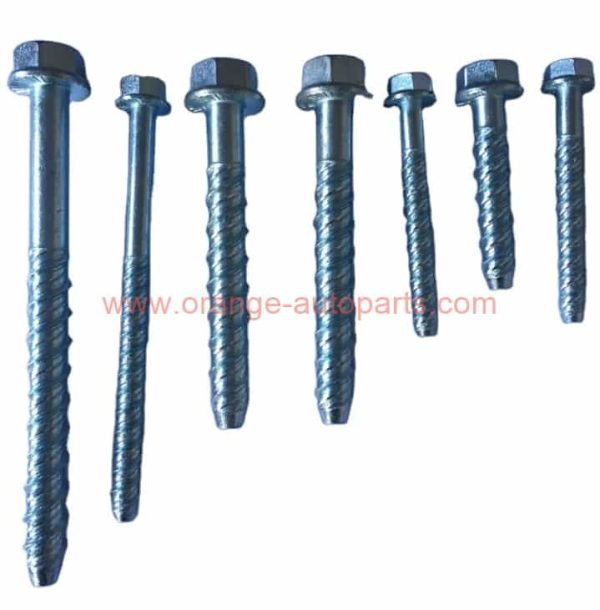 China Manufacturer 10b21 White Galvanized Concrete Masonry Screw Anchor