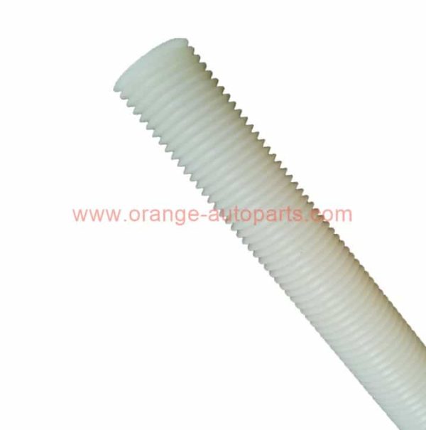 China Supplier 10mm 12mm 1meter Long White Color Nylon 66 Double Head Plastic Threaded Rod