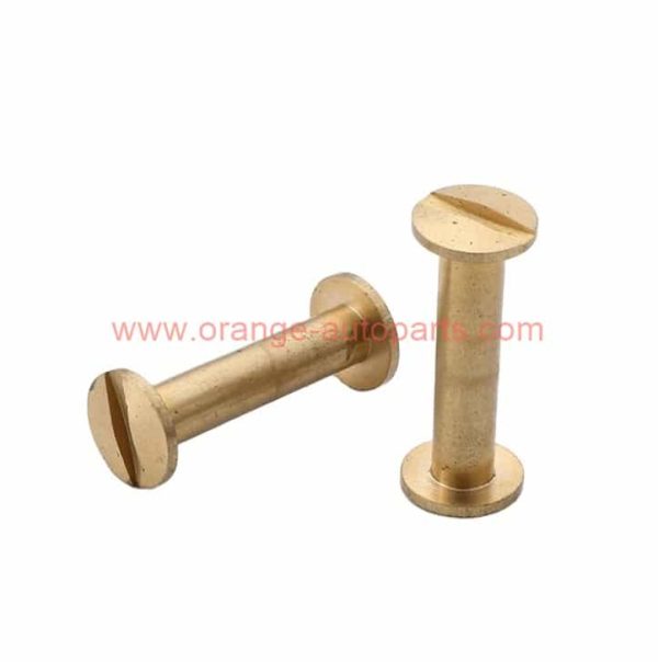 China Manufacturer 10mm Head Diameter Different Size Copper Brass Male To Female Biniding Post Chicago Screws