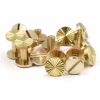 China Supplier 10mm Sun Pattern Wallet Bag Screw Brass Chicago Belt Screw