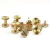 China Supplier 10mm Sun Pattern Wallet Bag Screw Brass Chicago Belt Screw