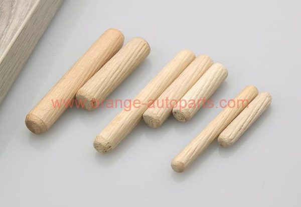 Factory Customized 10mm Wooden Dowel Pins Cabinet Drawer Grooved Dowel Rods Round Furniture Connector Fastener Accessories