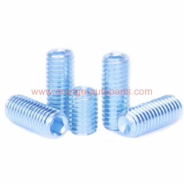 China Supplier 12.9 Grade Alloy Steel Zinc Plated Din 916 Hex Socket Cup Point Set Screws