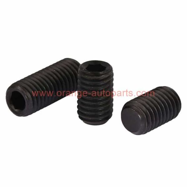 China Supplier 12.9 Grade Din 913 Hex Socket Set Screw With Flat Point