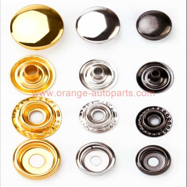 China Manufacturer 12mm Bronze Metal Snap Press Fasteners Sewing Buttons Studs Botoes Leather Craft Clothes Bags Accessories