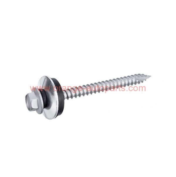 Factory Customized #14 X 1-1/4" Dacromet Galvanised Sealing Washer Hexagonal Head Self-drilling Tek Screws With Rubber