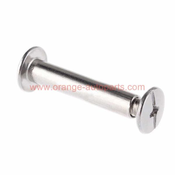 China Supplier 15mm Length Male And Female Silver Coated Filpbook Binding Post Screw