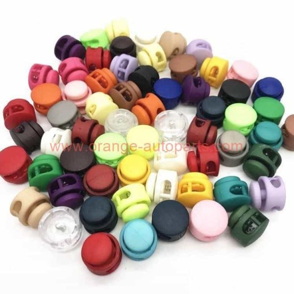 China Supplier 16x17mm Plastic Rope Spring Buckle Nylon Cord Lock Toggle Stopper