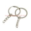 Factory Price 2.0*30mm Steel Flat Split Rings Key Chain Ring