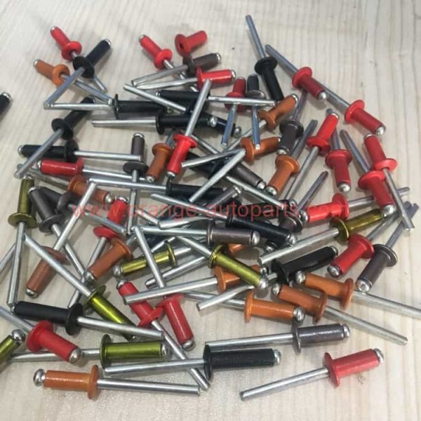 China Manufacturer 2.4mm 3.0mm 3.2mm Open End Aluminum Steel Red Pop Blind Rivets Black