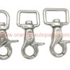 Factory Price 20mm 25mm Stainless Steel Round Swivel Eye Lobster Clasps Clip Trigger Snap Hook