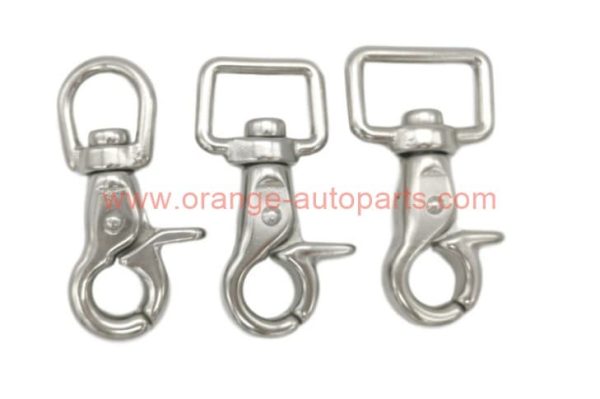 Factory Price 20mm 25mm Stainless Steel Round Swivel Eye Lobster Clasps Clip Trigger Snap Hook