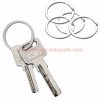 China Supplier 25mm 12mm Flat Round Blank Steel Split Rings Keyring Key Ring Flat