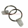 China Manufacturer 25mm 30mm 20mm 10mm Alloy Metal Split Key Ring With Plastic Clamp