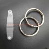 China Manufacturer 25mm 30mm 20mm 10mm Alloy Metal Split Key Ring With Plastic Clamp