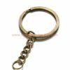 China Supplier 25mm 30mm Steel Flat Split Rings Key Chain Keyring