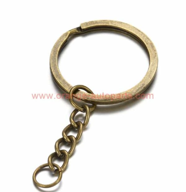 China Supplier 25mm 30mm Steel Flat Split Rings Key Chain Keyring