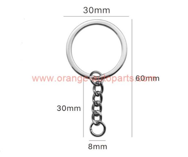 China Supplier 25mm 30mm Steel Flat Split Rings Key Chain Keyring