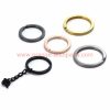 China Manufacturer 25mm 32mm Rustproof Dog Tag Ring Flat Key Rings Split Keyrings For Home Car Keys Attachment