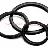 China Manufacturer 25mm Black Metal O Ring Flat Split Rings Key Chain Rings