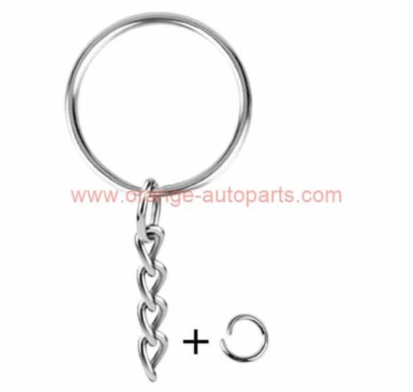 Wholesale Price 25mm Metal Light Keychain Ring With 4 Chain Opening Ring Key Chain Ring