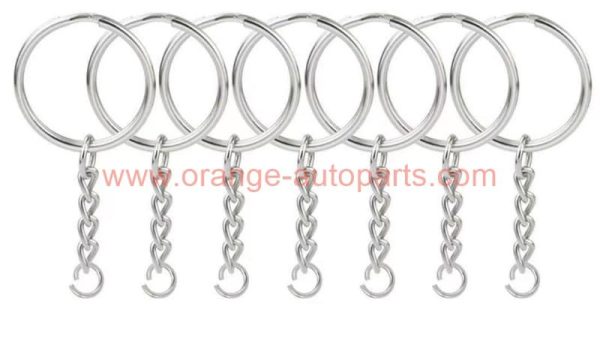 Wholesale Price 25mm Metal Light Keychain Ring With 4 Chain Opening Ring Key Chain Ring