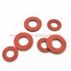 China Supplier 27.4mm Od X 8.5mm Id X 3mm Thick Customized Red Fibre Flat Washers For Transformer