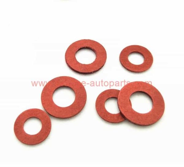 China Supplier 27.4mm Od X 8.5mm Id X 3mm Thick Customized Red Fibre Flat Washers For Transformer