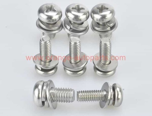 Wholesale Price 3/16 – 5/16 Stainless Steel 304 Cross Recessed Round Pan Head Machine Screw With Washer