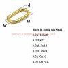 China Manufacturer 3.0 4.0mm Brass Diy O Ring Oval Round Rings D Type Snap Hooks