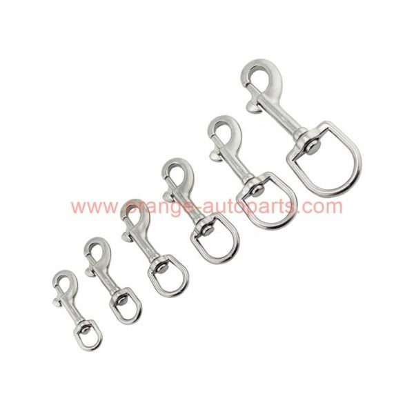 Factory Customized 304 316 Stainless Steel 1/2 5/8 3/4 Swivel Eye Bolt Snap Hooks