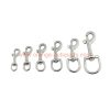 Factory Customized 304 316 Stainless Steel 1/2 5/8 3/4 Swivel Eye Bolt Snap Hooks